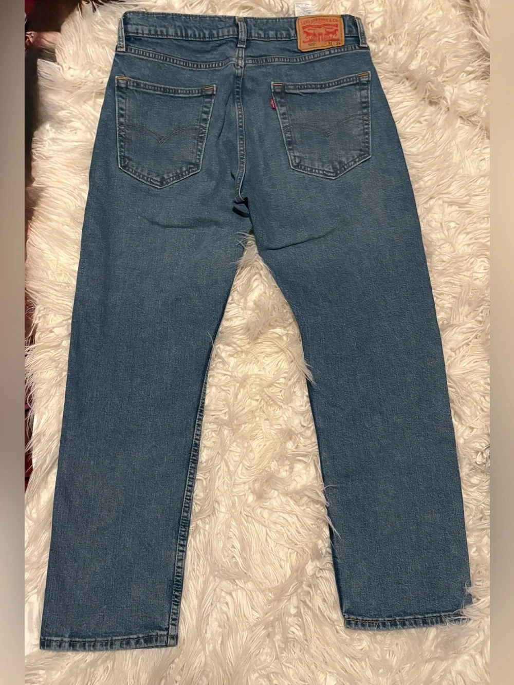 Levi's 505 Regular Fit Straight Leg Jeans Clif Medium Wash W32 L29